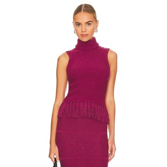 Amanda Uprichard Tops - Amanda Uprichard Serita Knit Sleeveless Top in Lucia Small New Womens sweater
